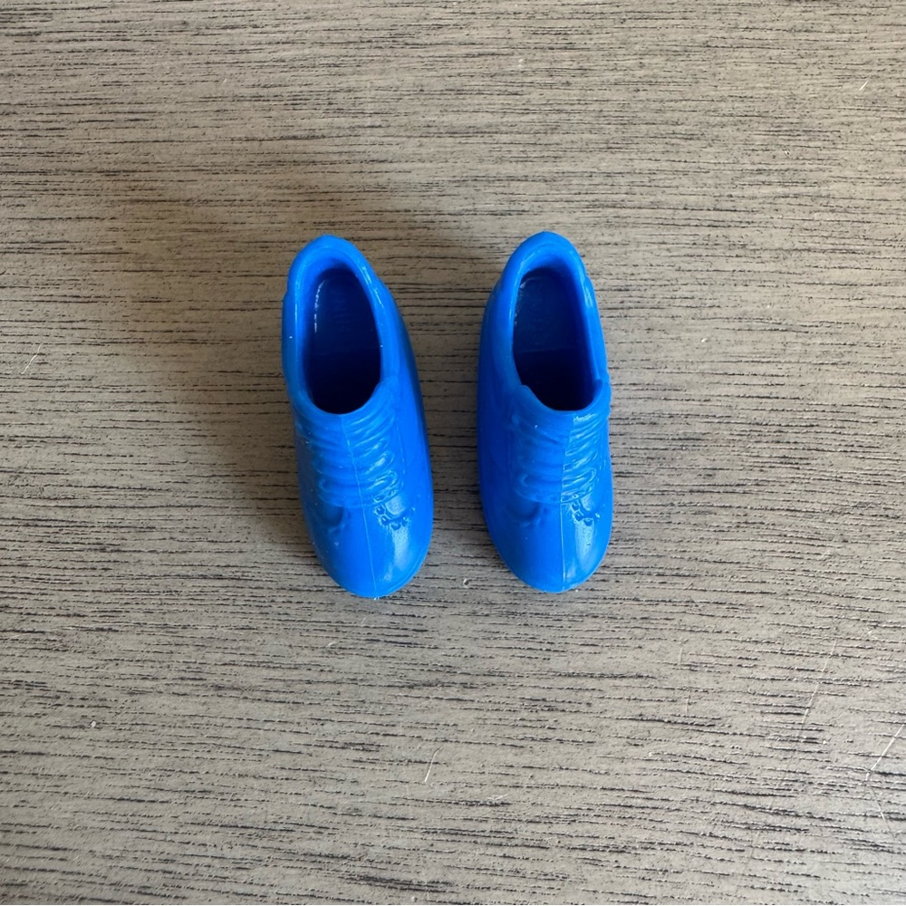 Blue Doll Shoes Plastic Sneakers Miniature Toy Footwear Accessories‎ - Picture 5 of 6